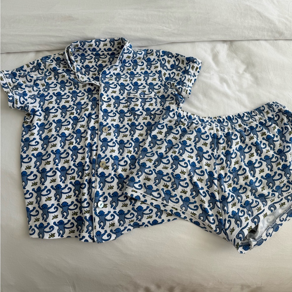 Roller Rabbit Pajamas - Blue Monkey’s Size Small